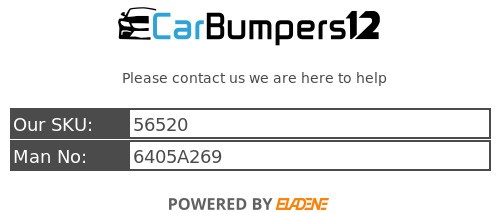 MITSUBISHI OUTLANDER 2019-21 FRONT BUMPER LOWER GRILLE TRIM 6405A269 - Image 9