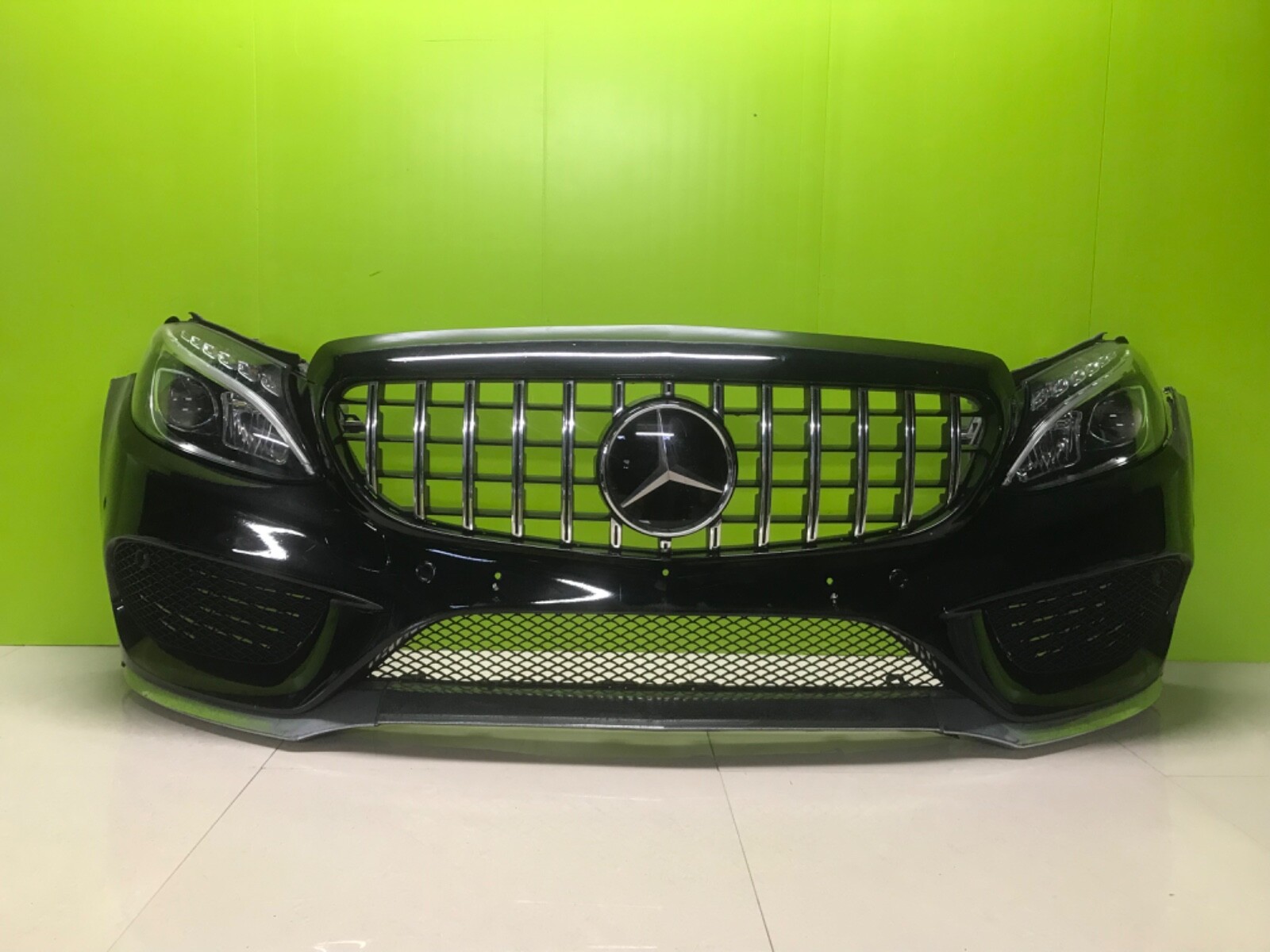 Mercedes c class amg w205 2015-18 Genuine front bumper headlights led pair