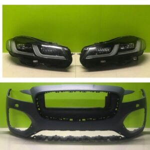 Jaguar xf r sport x260 2019-22 genuine front bumper Led  Headlights pair  mk83